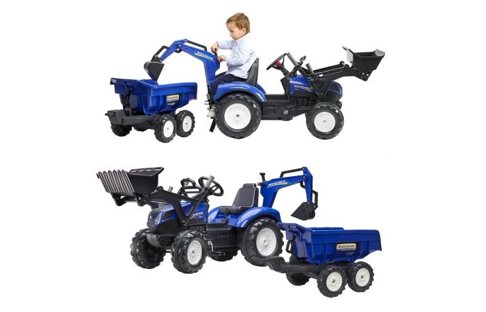 Falk New Holland T8 Traptactor Met Lader En Aanhanger 1 Falk New Holland T8 Traptactor Met Lader En Aanhanger