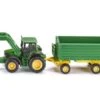 Siku 1843 John Deere Met Voorlader En Trailer 1:87