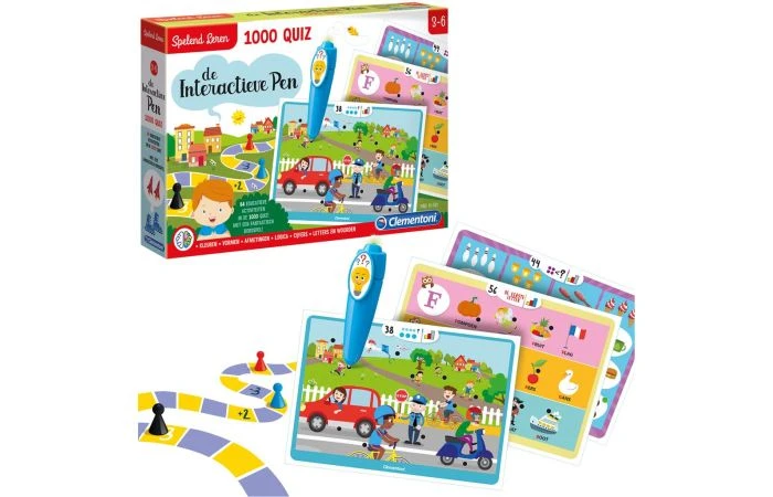 Clementoni Leerspel Interactieve Pen 1000 Quiz 1 Clementoni Leerspel Interactieve Pen 1000 Quiz