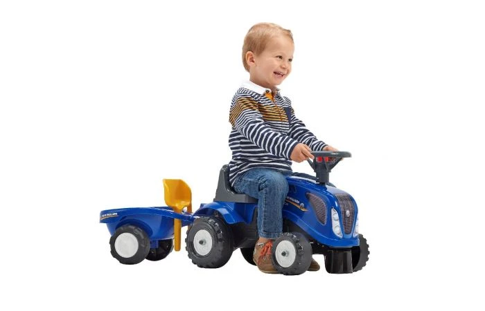 Falk New Holland Looptractor Set Blauw 1 / 3 Jaar 2 Falk New Holland Looptractor Set Blauw 1 / 3 Jaar - Afbeelding 2