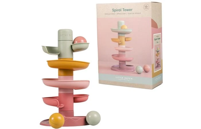 Little Dutch Spiraaltoren Roze 1 Little Dutch Spiraaltoren Roze