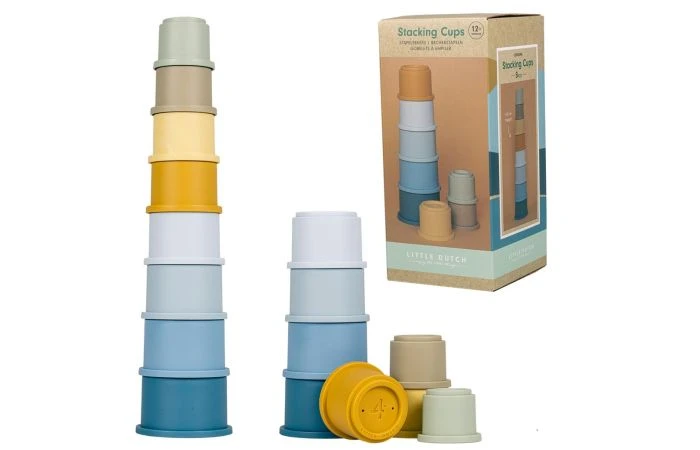 Little Dutch Stapelbekers Blauw 1 Little Dutch Stapelbekers Blauw