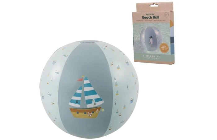 Little Dutch Strandbal Blauw 1 Little Dutch Strandbal Blauw