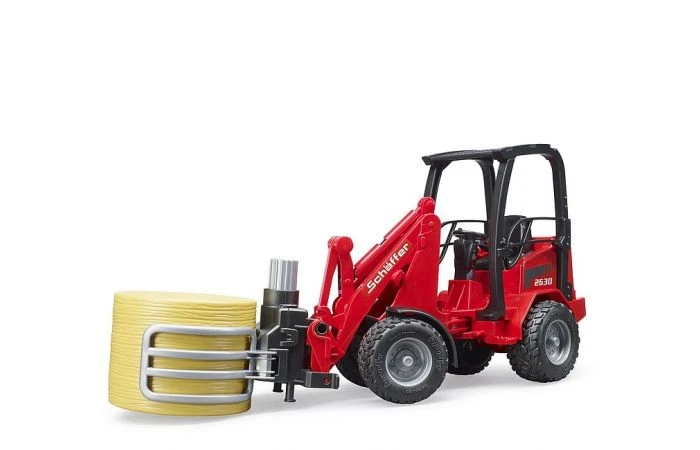 Bruder 2192 Shovel Schaeffer Balengrijper Met Hooibaal 4 Bruder 2192 Shovel Schaeffer Balengrijper Met Hooibaal - Afbeelding 4