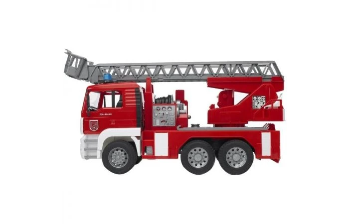 Bruder 2771 MAN Brandweerwagen Met Ladder En Waterpomp 3 Bruder 2771 MAN Brandweerwagen Met Ladder En Waterpomp - Afbeelding 3