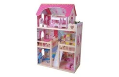 Poppenhuis Met Meubelset (17-delig)