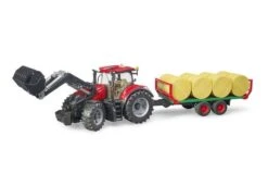 Bruder 3198 Case IH Optum 3 CVX Met Voorlader, Balenwagen -Speelgoed Promoties Winkel 3198