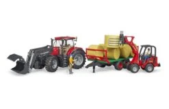 Bruder 3198 Case IH Optum 3 CVX Met Voorlader, Balenwagen -Speelgoed Promoties Winkel 3198 4