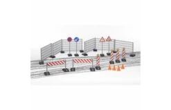 Bruder 62007 Wegwerkset/hekken En Verkeersborden