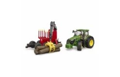 Bruder 3154 John Deere 7R 350 Met Aanhanger En 4 Boomstammen -Speelgoed Promoties Winkel 348 3154 4