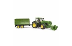 Bruder 3155 John Deere 7R 350 Tractor Met Voorlader En Kiepaanhanger -Speelgoed Promoties Winkel 348 3155 2