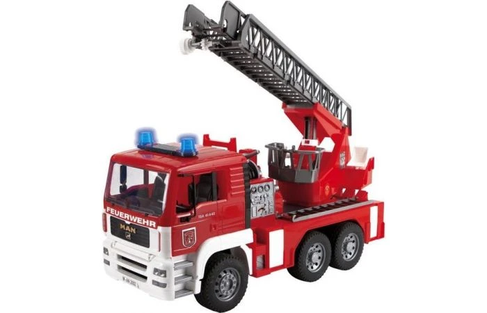 Bruder 2771 MAN Brandweerwagen Met Ladder En Waterpomp 1 Bruder 2771 MAN Brandweerwagen Met Ladder En Waterpomp