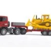 Bruder 3555 Scania Dieplader Met Caterpillar Bulldozer