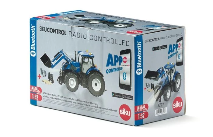 Siku 6797 New Holland T7.315 Met Frontlader En Besturing Via De App 6 Siku 6797 New Holland T7.315 Met Frontlader En Besturing Via De App - Afbeelding 6
