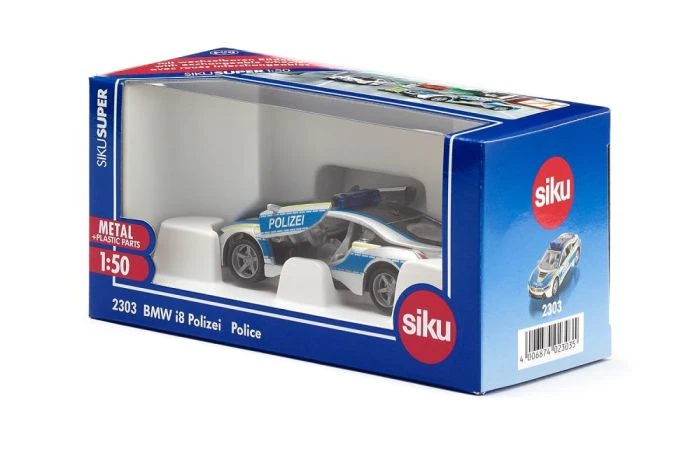 Siku 2303 BMW I8 Politie 6 Siku 2303 BMW I8 Politie - Afbeelding 6