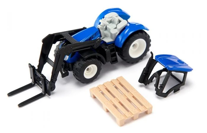 Siku 1544 New Holland Met Palletvork En Pallet 2 Siku 1544 New Holland Met Palletvork En Pallet - Afbeelding 2