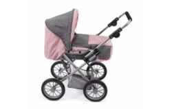 Bayer Chic Poppenwagen Leni Combi (lichtgrijs/roze)