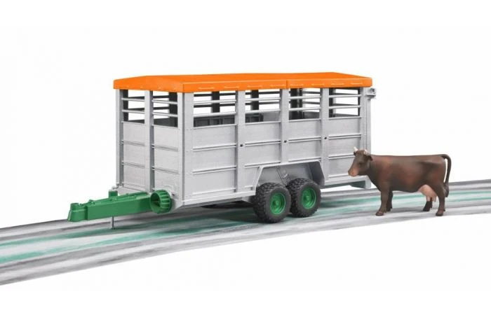 Bruder 2227 Veetransportaanhanger Met Koe 2 Bruder 2227 Veetransportaanhanger Met Koe - Afbeelding 2