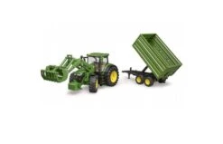Bruder 3155 John Deere 7R 350 Tractor Met Voorlader En Kiepaanhanger -Speelgoed Promoties Winkel bf3155bruder