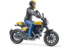 Bruder 63053 Scrambler Ducati Full Throttle Met Chauffeur -Speelgoed Promoties Winkel bruder bworld ducati scrambler met rijder 63053 2