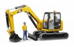Bruder 2466 CAT Minibagger Met Speelfiguur -Speelgoed Promoties Winkel e84600e9884bc705622fda219d065f5ad84ab0f96de459c9891a5a139bc55d9c