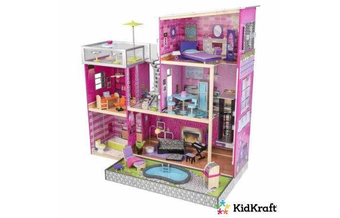 KidKraft Poppenhuis Uptown 1 KidKraft Poppenhuis Uptown