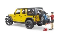 Bruder 2543 Jeep Wrangler Rubicon Unlimited Met Mountainbike En Fietser -Speelgoed Promoties Winkel helm2