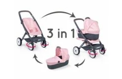 Smoby Quinny Poppenwagen 3-in-1 Multiset -Speelgoed Promoties Winkel mcq combi pushchair pram 253117 00