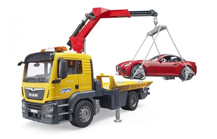 Bruder 3750 MAN LKW Trekker En Aanhanger Met Licht En Geluid 2 Bruder 3750 MAN LKW Trekker En Aanhanger Met Licht En Geluid - Afbeelding 2