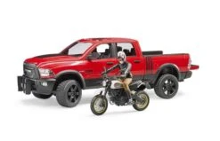 Bruder 2502 RAM 25 Power Wagon, Scrambler Ducati Desert Sled En Bestuurder -Speelgoed Promoties Winkel rood 2 1