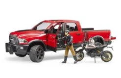 Bruder 2502 RAM 25 Power Wagon, Scrambler Ducati Desert Sled En Bestuurder -Speelgoed Promoties Winkel rood 4 1