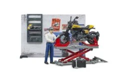 Bruder 62102 Motorfiets Service Scrambler Ducati Full Throttle -Speelgoed Promoties Winkel roze