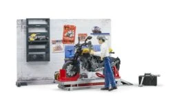 Bruder 62102 Motorfiets Service Scrambler Ducati Full Throttle -Speelgoed Promoties Winkel roze 4