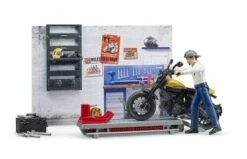 Bruder 62102 Motorfiets Service Scrambler Ducati Full Throttle -Speelgoed Promoties Winkel roze 5