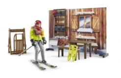 Bruder 63102 Berghut Met Snowmobil -Speelgoed Promoties Winkel sneeuw 3