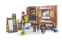 Bruder 63102 Berghut Met Snowmobil -Speelgoed Promoties Winkel sneeuw 5