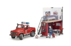 Bruder 62701 Brandweerkazerne Met Land Rover Defender -Speelgoed Promoties Winkel tele