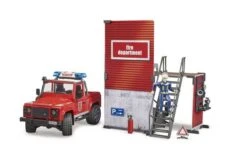 Bruder 62701 Brandweerkazerne Met Land Rover Defender -Speelgoed Promoties Winkel tele 5
