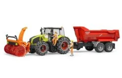 Bruder 3017 Claas Axion 95 Met Sneeuwkettingen En Sneeuwblazer -Speelgoed Promoties Winkel trekker 5