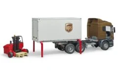 Bruder 3581 Scania R-Series UPS Met Vorkheftruck -Speelgoed Promoties Winkel truck 5