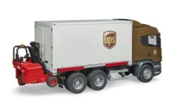 Bruder 3581 Scania R-Series UPS Met Vorkheftruck -Speelgoed Promoties Winkel truck 6